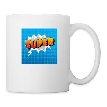 Super Comic Lettering Symbol - Tasse - Weiß - Rechts