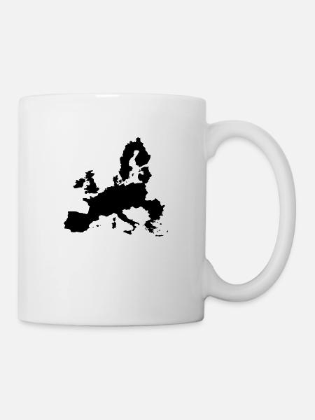 carte de l' Europe europ europa - Mug blanc - blanc