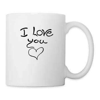 I love you, love, heart, i love you, Spring - Mug - white - Right
