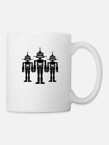 Cool Robots Team - Tasse - Weiß
