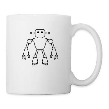 Robot Man - Tasse - Weiß - Rechts