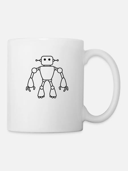 Robot Man - Mug - white
