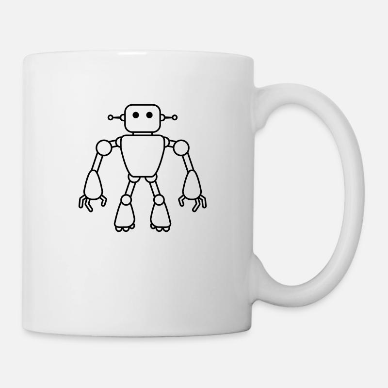 Robot Man - Tasse - Weiß