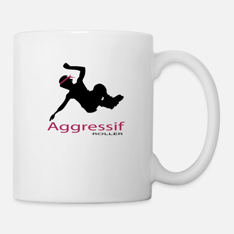 Roller Agressif - Mug blanc - blanc
