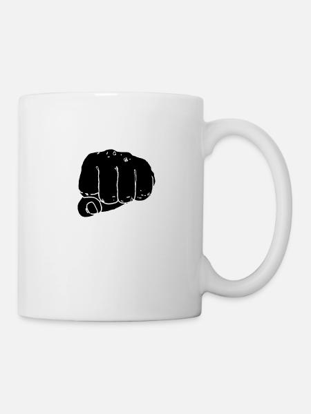 Faust schwarz - Tasse - Weiß