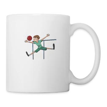 Handball Torwart Keeper Geschenk Idee - Tasse - Weiß - Rechts
