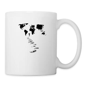 Voyage dans le monde - Mug blanc - blanc - Droite