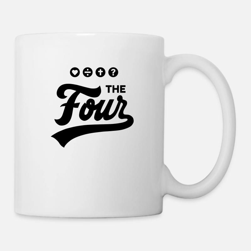 THE FOUR Cursive Bold - Tasse - Weiß