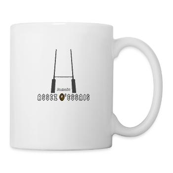 ICH KANN NICHT GENUG VERSUCHEN. - Wortspiele - Tasse - Weiß - Rechts