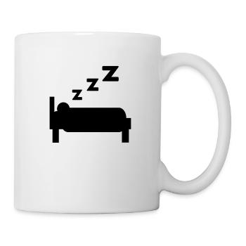 schlafen - Tasse - Weiß - Rechts