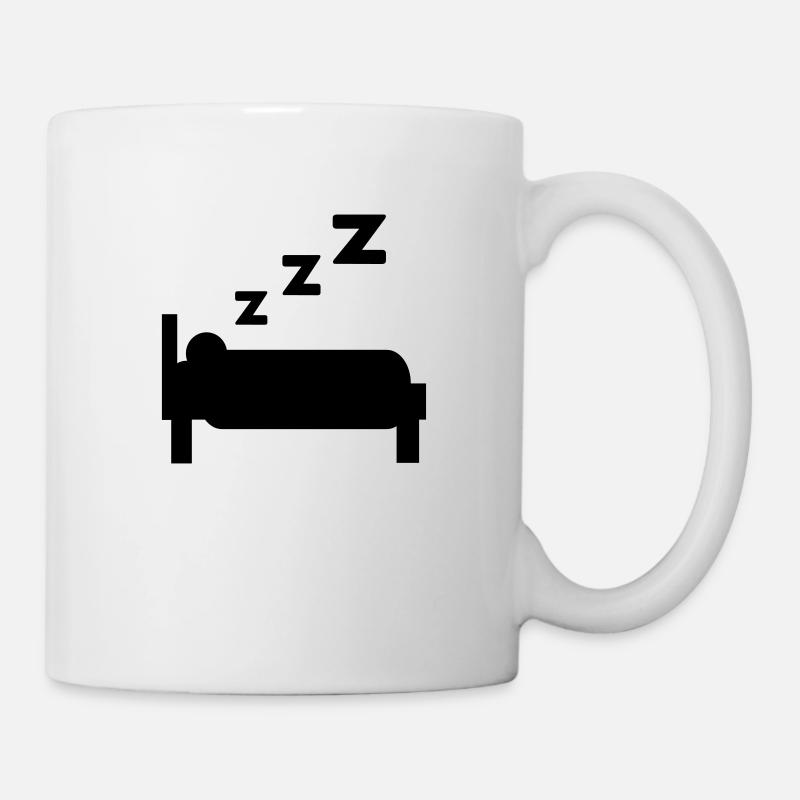 schlafen - Tasse - Weiß