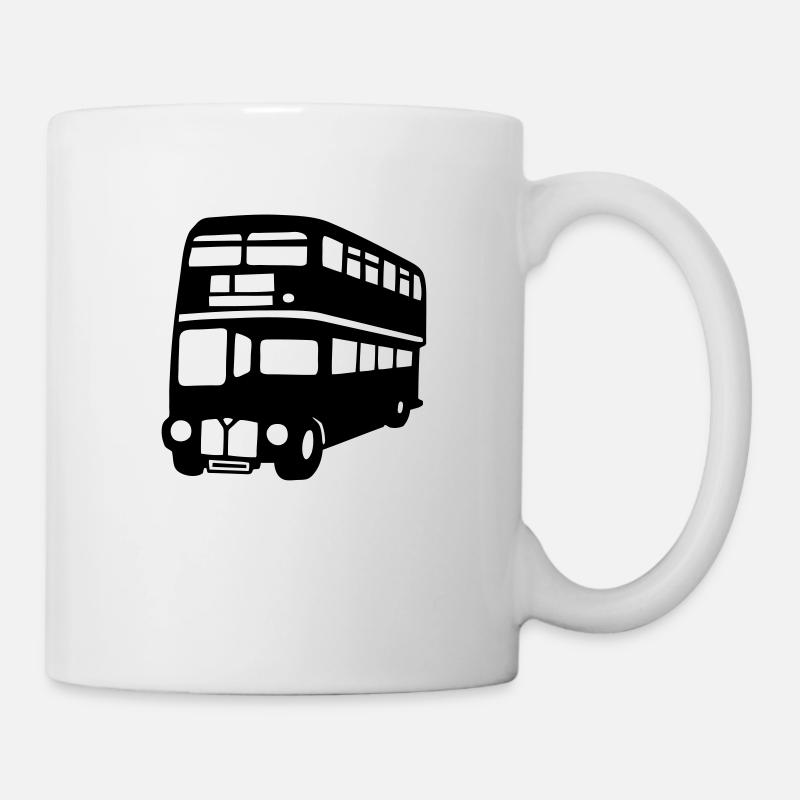london bus Englischer Bus Londoner Doppeldeckerbus - Tasse - Weiß