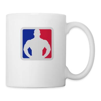Bodybuilder Sport Logo Design - Mug - white - Right