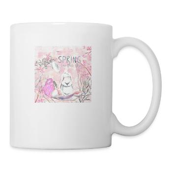 Spring is in the Air - Osterhase - Mug blanc - blanc - Droite