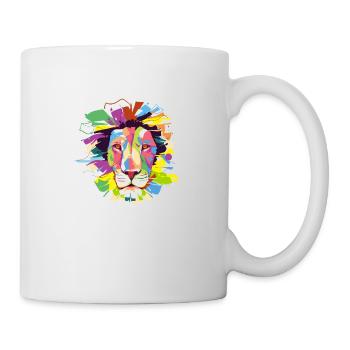 löwe - Tasse - Weiß - Rechts