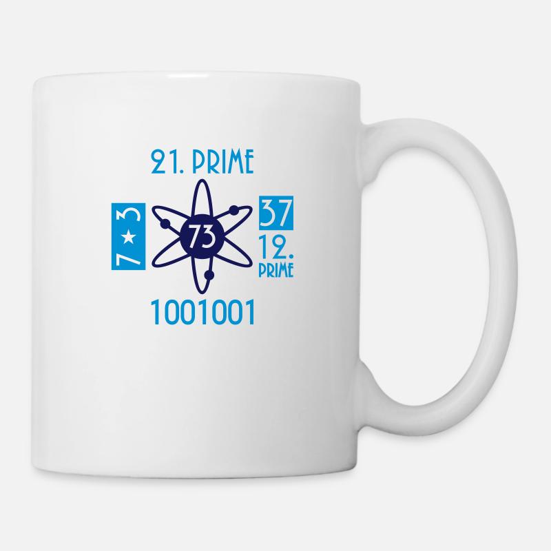 Big Bang 73 permutable prime (2c) - Tasse - Weiß