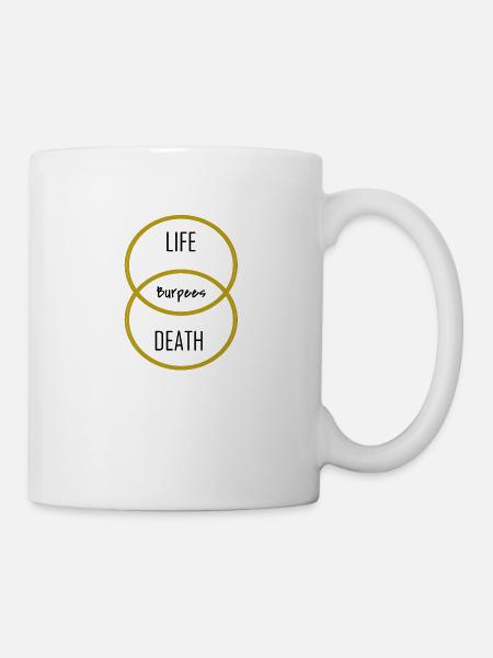 Burpee Burpees Squat Push Up Gift Exercice - Mug blanc - blanc