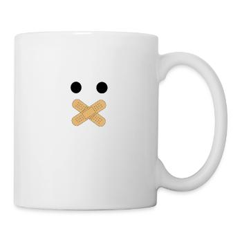 Bouche de visage Interdire cadeau amusant pour l’enfant - Mug blanc - blanc - Droite