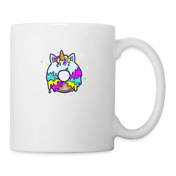 Donut Drôle Licorne Licorne Sucré Dessert Sucre - Mug blanc - blanc - Droite