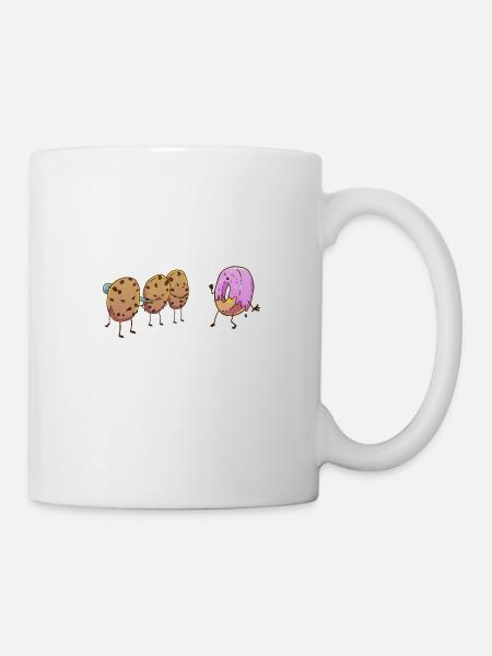 Donut Lustig Neighbourhood Nachbarn Streit Cookies - Tasse - Weiß