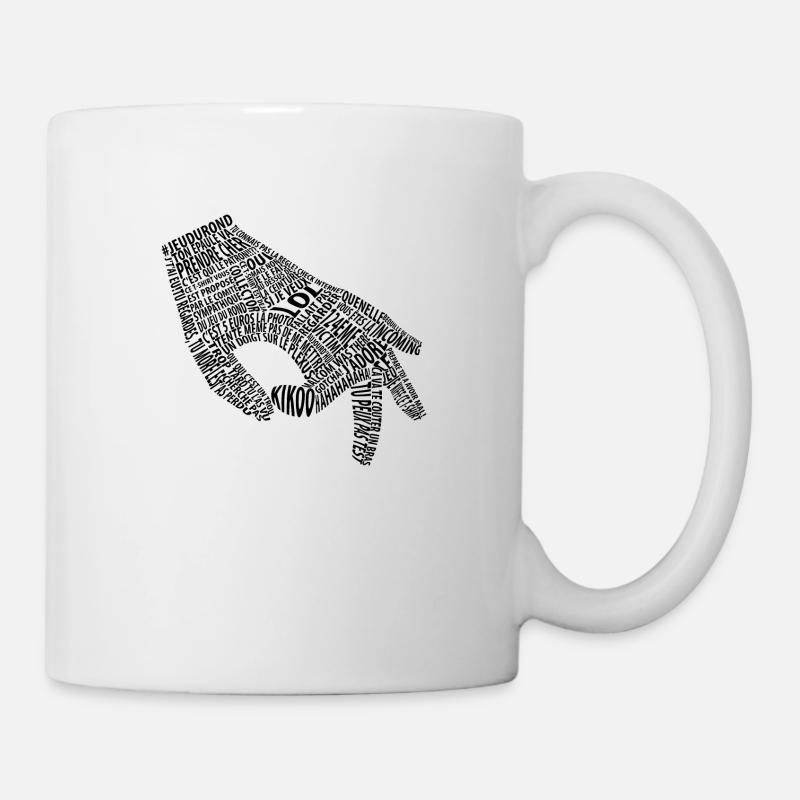 Jeu du rond noir (mème) - Mug blanc - blanc
