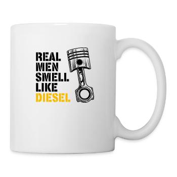 Real Men Smell Like Diesel | Amateurs de voitures - Mug blanc - blanc - Droite