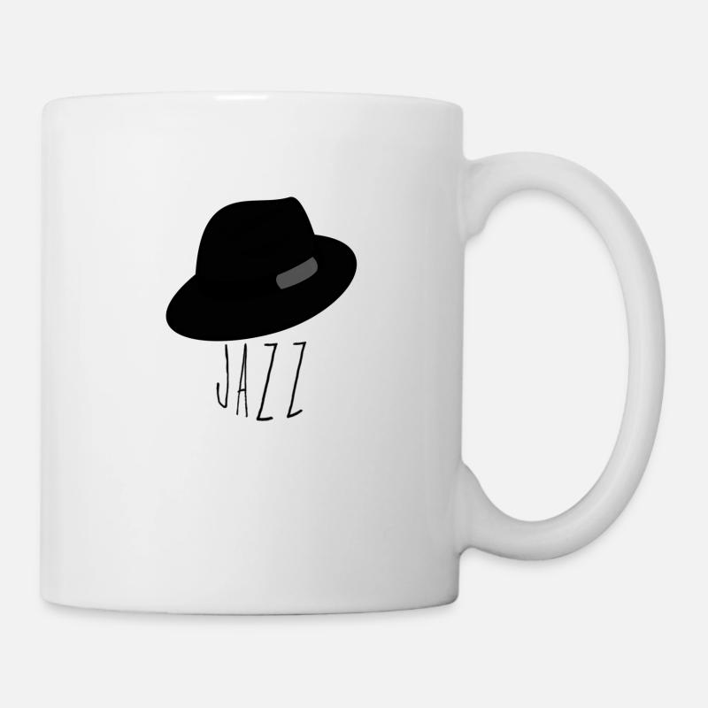 Jazzer Swinger Hutträger - Tasse - Weiß