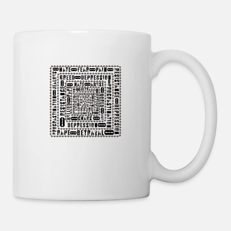cercle de dépression - Mug blanc - blanc