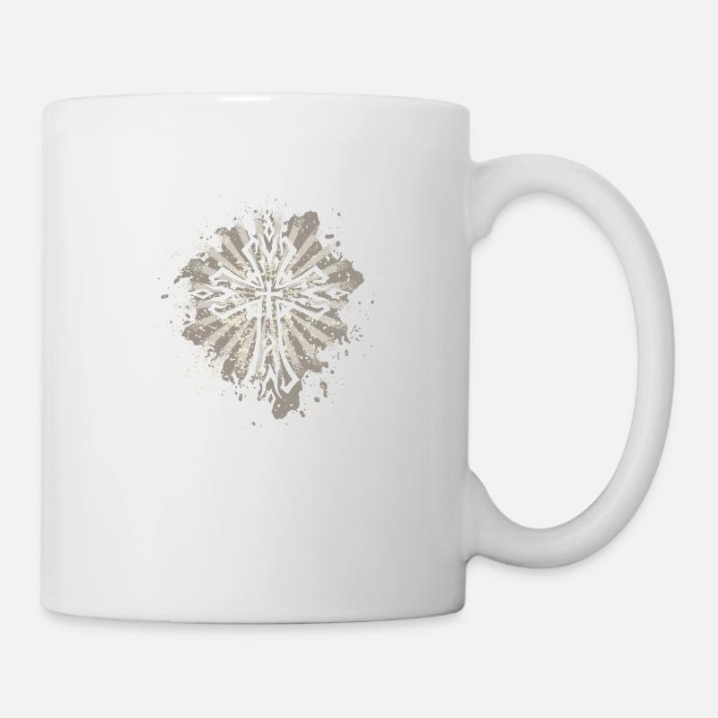 Kreuz - Tasse - Weiß