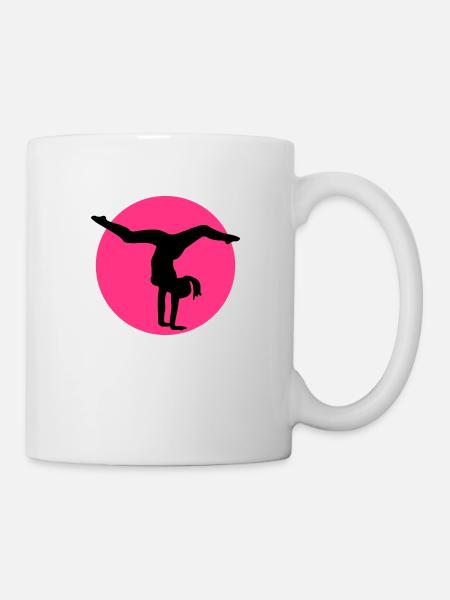 bodenturnen_f2 - Tasse - Weiß