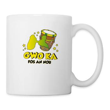 GUADELOUPE GWO KA FOS AN NOU - Mug blanc - blanc - Droite