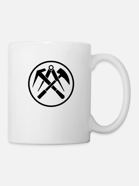 Dachdecker Zunftzeichen - Tasse - Weiß