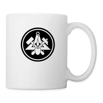 Maurer Zunftzeichen - Tasse - Weiß - Rechts