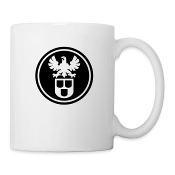Peintre et peintre guilde signe avec aigle neg - Mug blanc - blanc - Droite