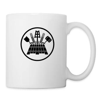 Zunftzeichen der Bierbrauer, schwarz, pos. - Tasse - Weiß - Rechts