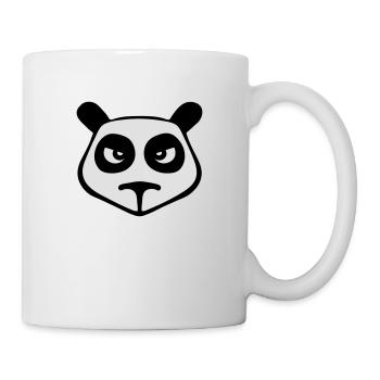 panda geek gamer drawing villain - Mug - white - Right