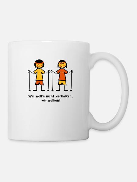 Walking II - Tasse - Weiß