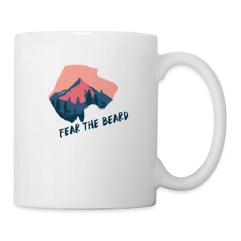 Fear the Beard / Deutsch Drahthaar /Jagdhund - Tasse - Weiß - Rechts