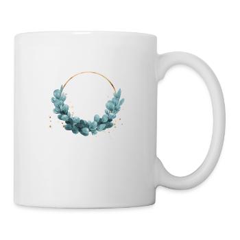 Blue ivy wreath - Tasse - Weiß - Rechts