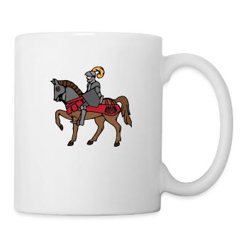 Chevalier à cheval 3 622 - Mug blanc - blanc - Droite