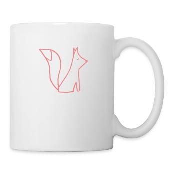 Bettnachbarin Fuchs links - Tasse - Weiß - Rechts