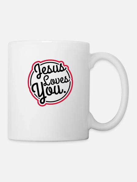 jesus_loves_you_gu2 - Tasse - Weiß