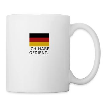 Bundeswehr Ich habe gedient. - Tasse - Weiß - Rechts