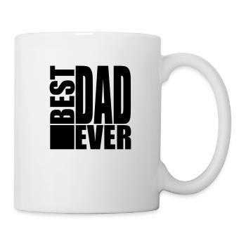 Best Dad Ever Logo Design - Mug blanc - blanc - Droite