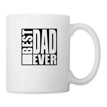 Cool Best Dad Ever Logo Design - Mug blanc - blanc - Droite