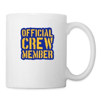 Official Crew Member Stamp - Mug blanc - blanc - Droite