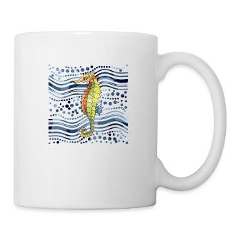Seepferdchen - Tasse - Weiß - Rechts