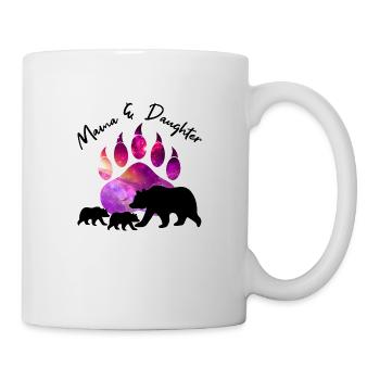 Mutter und Tochter Bär - Tasse - Weiß - Rechts