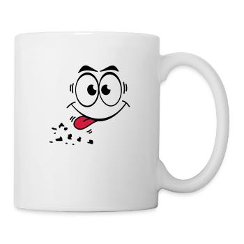 Gesicht Zunge 1 - Tasse - Weiß - Rechts