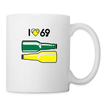 I love 69 - Mug - white - Right